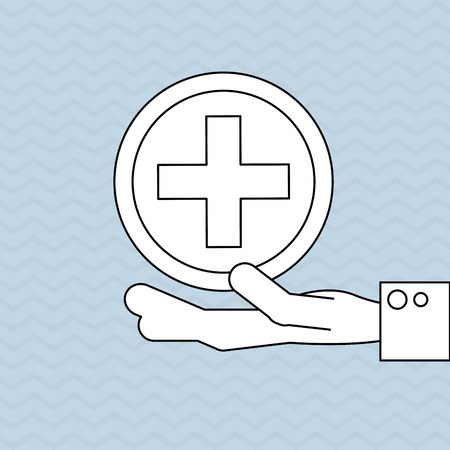 Medical care concept with icon design, vector illustration 10 eps graphic.のイラスト素材
