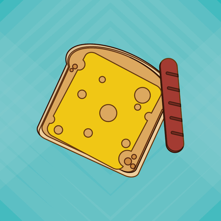 Breakfast concept with icon design, vector illustration 10 eps graphic.のイラスト素材