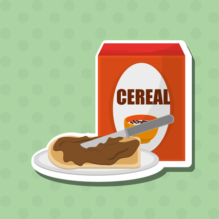 Breakfast concept with icon design, vector illustration 10 eps graphic.のイラスト素材
