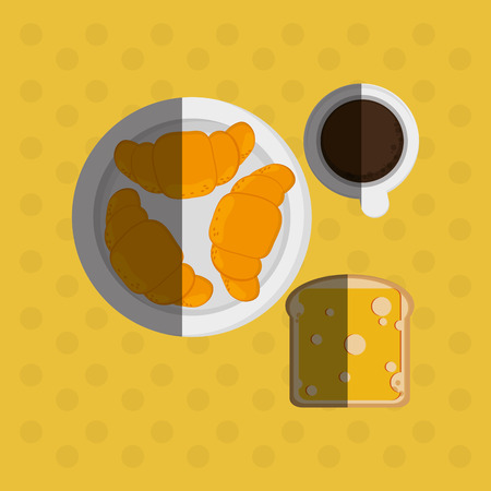 Breakfast concept with icon design, vector illustration 10 eps graphic.のイラスト素材