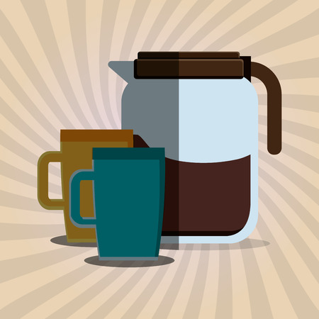 Coffee concept with icon design, vector illustration 10 eps graphic.のイラスト素材