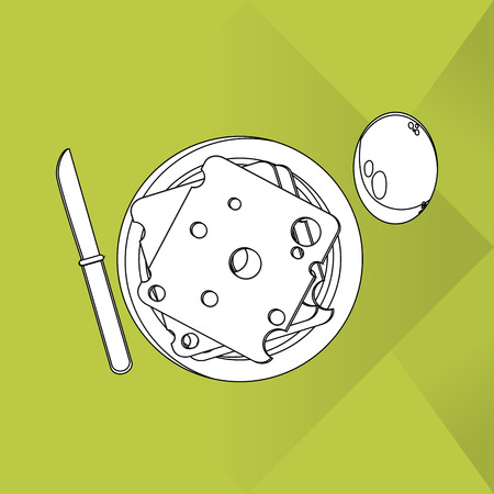 Breakfast concept with icon design, vector illustration 10 eps graphic.のイラスト素材