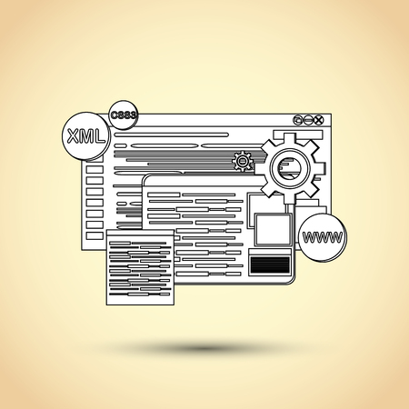 Responsive web design concept with icon design, vector illustration 10 eps graphicのイラスト素材