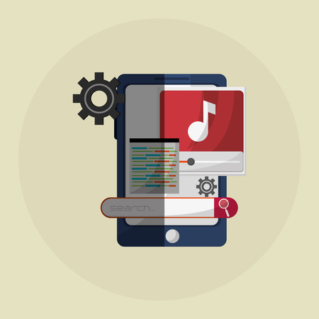 Responsive web design concept with icon design, vector illustration 10 eps graphicのイラスト素材