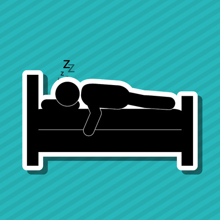 Resting and sleep concept with icon design, vector illustration 10 eps graphicのイラスト素材