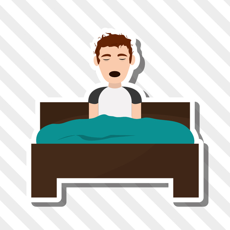 Resting and sleep concept with icon design, vector illustration 10 eps graphicのイラスト素材