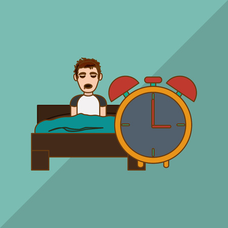 Resting and sleep concept with icon design, vector illustration 10 eps graphicのイラスト素材