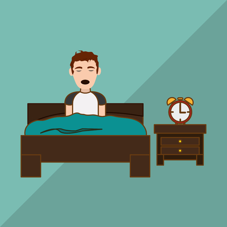 Resting and sleep concept with icon design, vector illustration 10 eps graphicのイラスト素材