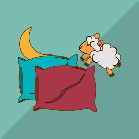 Resting and sleep concept with icon design, vector illustration 10 eps graphicのイラスト素材