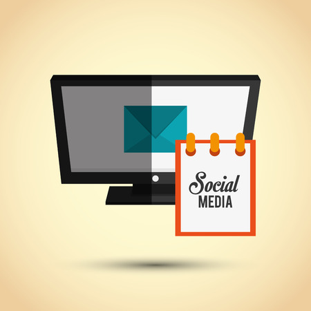 Social media  concept with icon design, vector illustration 10 eps graphicのイラスト素材