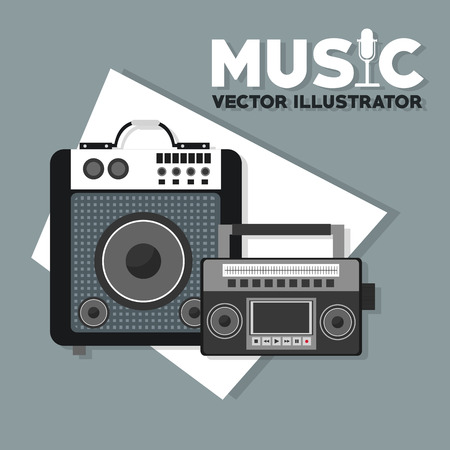 Music concept with icon design, vector illustration 10 eps graphic.のイラスト素材