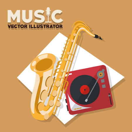 Music concept with icon design, vector illustration 10 eps graphic.のイラスト素材
