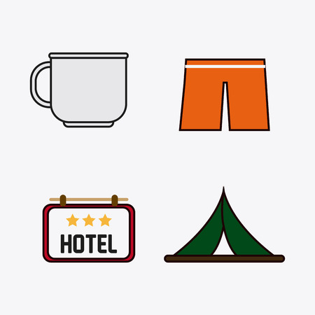 travel  concept with icon design, vector illustration 10 eps graphic.のイラスト素材