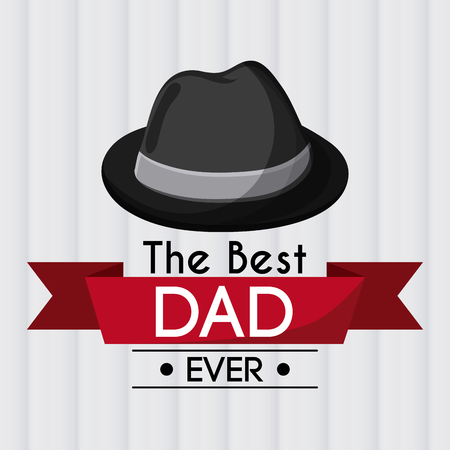 Fathers day concept with icon design, vector illustration 10 eps graphic.のイラスト素材
