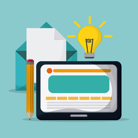 creative process concept with icon design, vector illustration 10 eps graphic.のイラスト素材