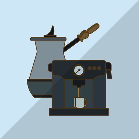 Coffee Shop concept with icon design, vector illustration 10 eps graphic.のイラスト素材