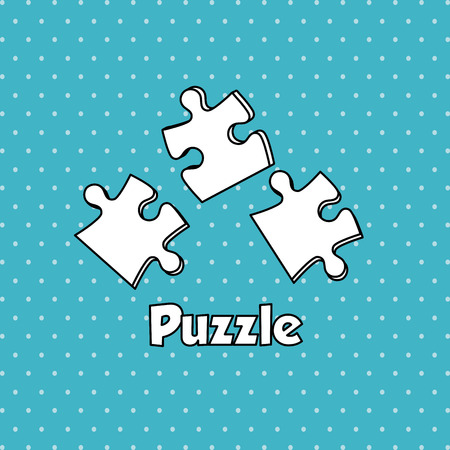 Puzzle concept with icon design, vector illustration 10 eps graphic.のイラスト素材