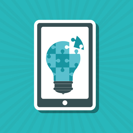 Puzzle concept with icon design, vector illustration 10 eps graphic.のイラスト素材