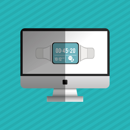 Computer concept with icon design, vector illustration 10 eps graphic.のイラスト素材