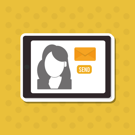 Smartphone concept with social media icon design, vector illustration 10 eps graphic.のイラスト素材