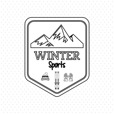 winter sport concept with icon design, vector illustration 10 eps graphic.のイラスト素材