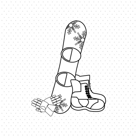 winter sport concept with icon design, vector illustration 10 eps graphic.のイラスト素材