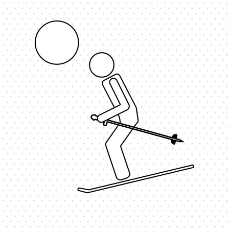 winter sport concept with icon design, vector illustration 10 eps graphic.のイラスト素材