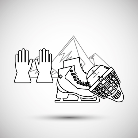 winter sport concept with icon design, vector illustration 10 eps graphic.のイラスト素材