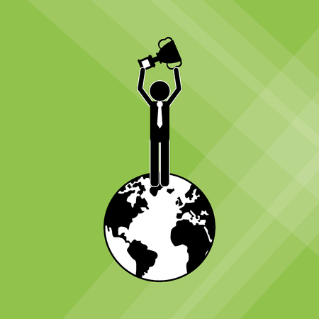 Winner concept with competition icon design, vector illustration 10 eps graphic.のイラスト素材