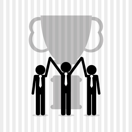 Winner concept with competition icon design, vector illustration 10 eps graphic.のイラスト素材