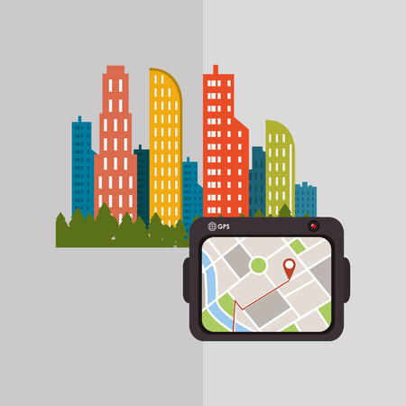 Smart concept with city icon design, vector illustration 10 eps graphic.のイラスト素材