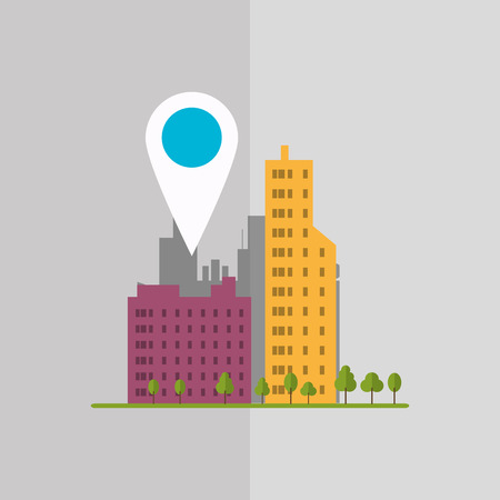 Smart concept with city icon design, vector illustration 10 eps graphic.のイラスト素材