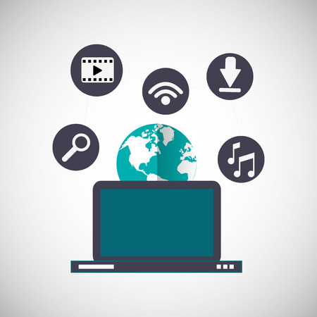 Social media concept with icon design, vector illustration 10 eps graphic.のイラスト素材