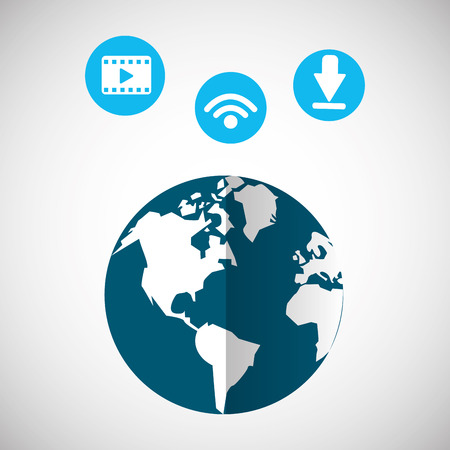 Social media concept with icon design, vector illustration 10 eps graphic.のイラスト素材