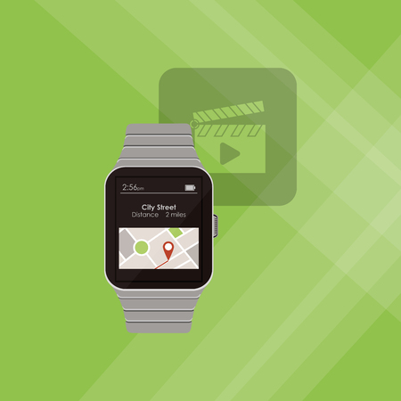smart watch concept with icon design, vector illustration 10 eps graphic.のイラスト素材
