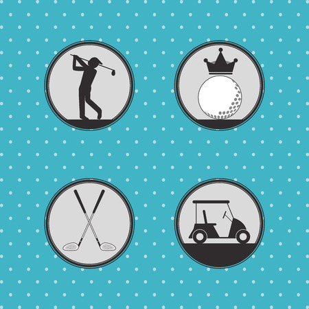 golf concept with icon design, vector illustration 10 eps graphic.のイラスト素材