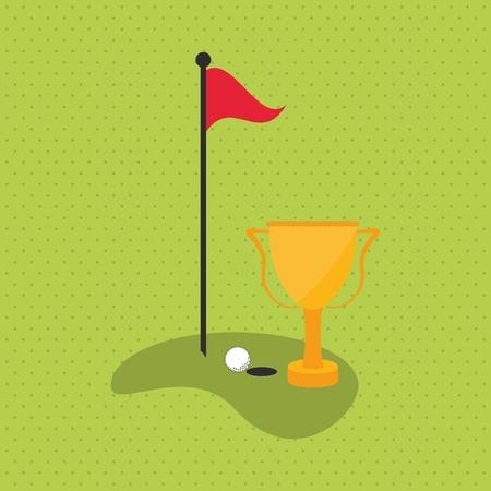 golf concept with icon design, vector illustration 10 eps graphic.のイラスト素材