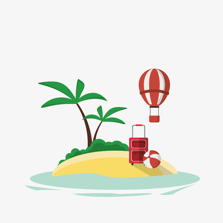 vacations concept with icon design, vector illustration 10 eps graphic.のイラスト素材