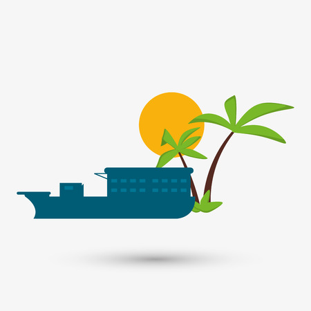 vacations concept with icon design, vector illustration 10 eps graphic.のイラスト素材