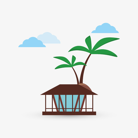 vacations concept with icon design, vector illustration 10 eps graphic.のイラスト素材