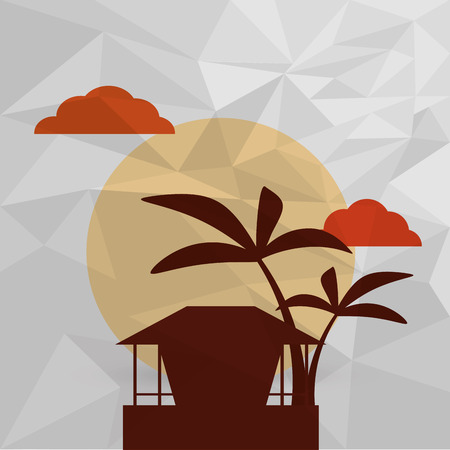 vacations concept with icon design, vector illustration 10 eps graphic.のイラスト素材