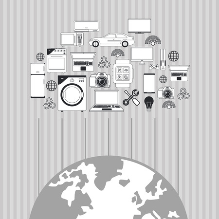 Technology concept with icon design, vector illustration 10 eps graphic.のイラスト素材