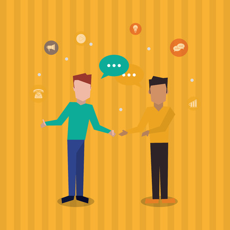 communication concept with icon design, vector illustration 10 eps graphic.のイラスト素材