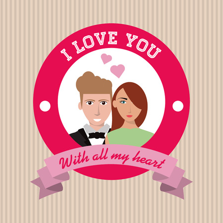 love concept with icon design, vector illustration 10 eps graphic.のイラスト素材