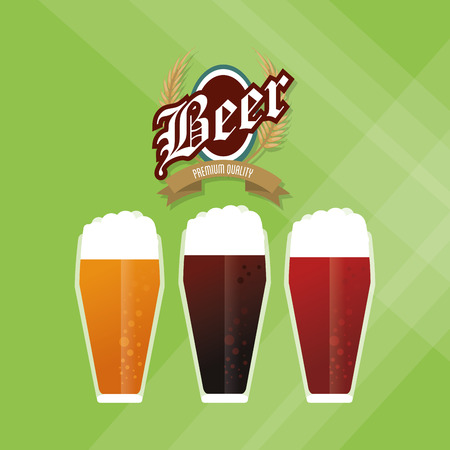 Beer concept with icon design, vector illustration 10 eps graphic.のイラスト素材