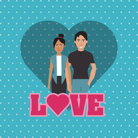 love concept with icon design, vector illustration 10 eps graphic.のイラスト素材