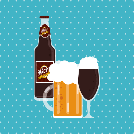 Beer concept with icon design, vector illustration 10 eps graphic.のイラスト素材