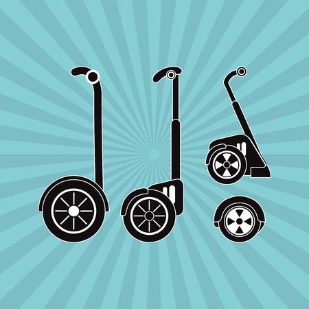 Segway concept with icon design, vector illustration 10 eps graphic.のイラスト素材