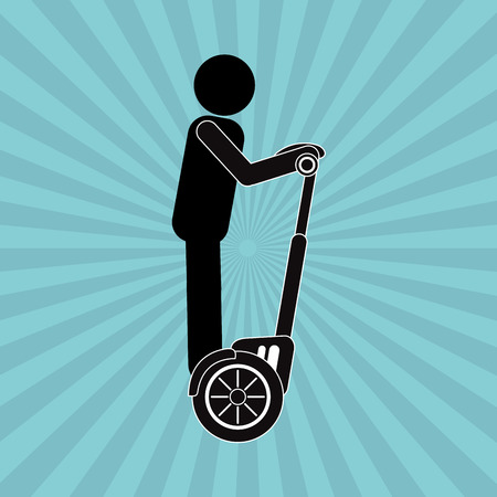 Segway concept with icon design, vector illustration 10 eps graphic.のイラスト素材