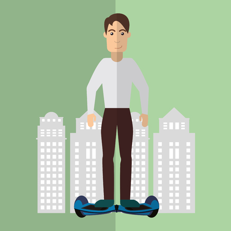 Segway concept with icon design, vector illustration 10 eps graphic.のイラスト素材